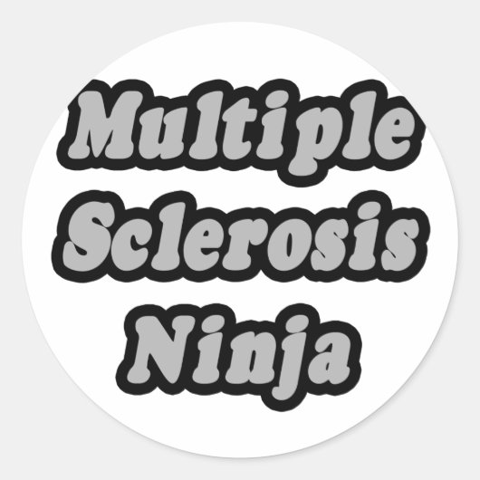 Sticker Rond Sclérose en plaques (Devant)