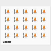 Sticker Rond Sclérose en plaques MS Flower Ribbon 3 (Feuille)