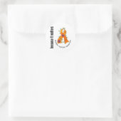 Sticker Rond Sclérose en plaques MS Flower Ribbon 3 (Sac)