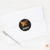 Sticker Rond Sclérose en plaques pour papillon féminin Sensibil (Enveloppe)