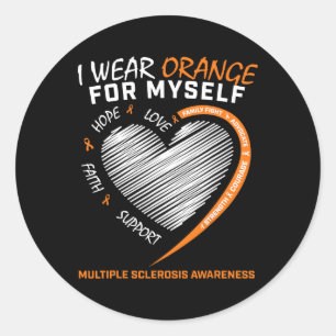 Sticker Rond Sclérose en plaques Vêtements Femmes Hommes Sensib