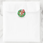 Sticker Rond Scooby de Christmas Wreath (Sac)