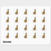Sticker Rond Scooby Doo Chiot Yeux (Feuille)