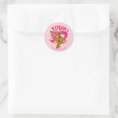 Sticker Rond Scooby-Doo Cupid - Amour (Sac)