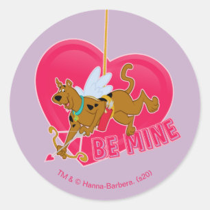Sticker Rond Scooby Doo Cupid - Soyez mien