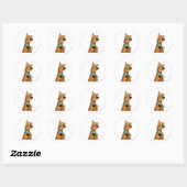 Sticker Rond Scooby-Doo Grin (Feuille)
