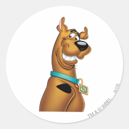 Sticker Rond Scooby-Doo Grin (Devant)