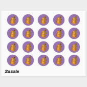 Sticker Rond Scooby-Doo | Halloween Jack-O-Lantern (Feuille)