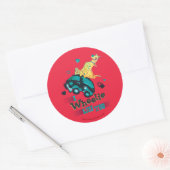 Sticker Rond Scooby-Doo - Je Roue Comme Vous (Enveloppe)