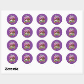 Sticker Rond Scooby-Doo "La vie est douce" (Feuille)