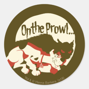 Sticker Rond Scooby-Doo "On The Prowl"