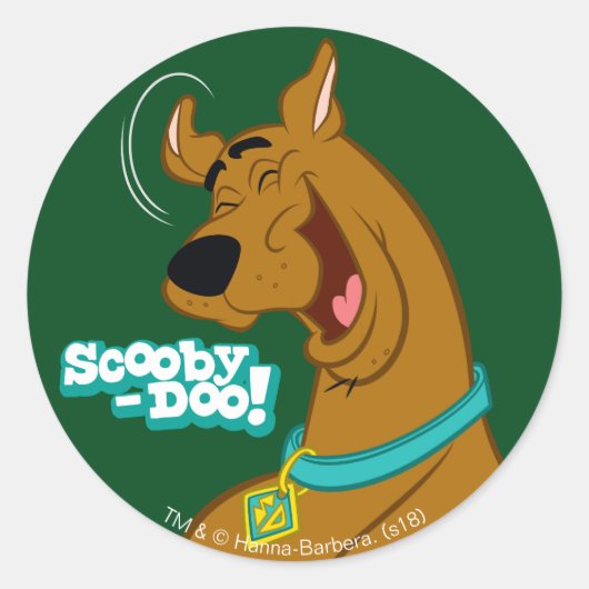 Sticker Rond Scooby-Doo Rire (Devant)