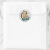 Sticker Rond Scooby-Doo "Ruh Roh !" Croquis de marqueur (Sac)
