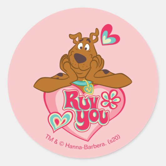 Sticker Rond Scooby-Doo - Ruv You (Devant)