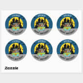 Sticker Rond Scooby Doo Spooktacular Halloween Anniversaire (Feuille)