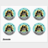 Sticker Rond Scooby-Doo Spooktacular Halloween Baby shower (Feuille)