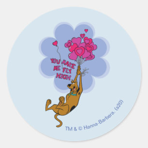 Sticker Rond Scooby-Doo - Tu Me Rends Grand Volant