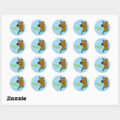 Sticker Rond Scooby-Doo Winking (Feuille)