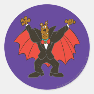 Sticker Rond Scooby Dracula