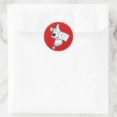 Sticker Rond Scooby Valentine's Day (Sac)