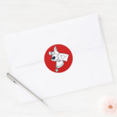 Sticker Rond Scooby Valentine's Day (Enveloppe)
