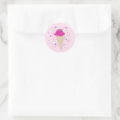 Sticker Rond Scoop of Confetti Ice Cream (Sac)