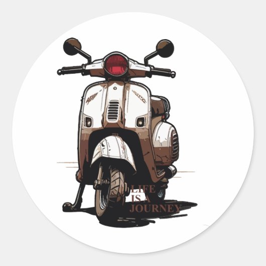 Sticker Rond Scooter (Devant)