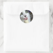 Sticker Rond "Scooter avec bananes snack" (Sac)