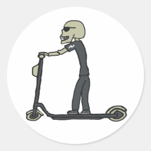 Sticker Rond Scooter électrique E-Scooter