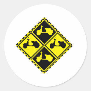 Sticker Rond Scooter Mania !