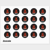 Sticker Rond Scoro Loc'd Black Woman Pray Christian Zodiac Birt (Feuille)