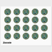 Sticker Rond Scorpio (Feuille)