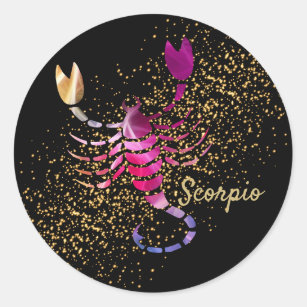 Sticker Rond Scorpio - Signe Zodiaque