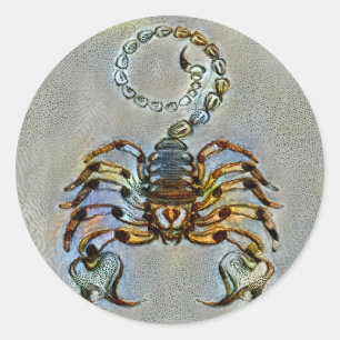 Sticker Rond Scorpio Venice