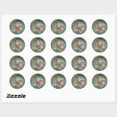 Sticker Rond Scorpio Zodiac Astrologie design (Feuille)