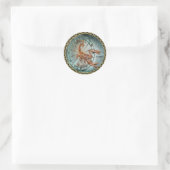 Sticker Rond Scorpio Zodiac Astrologie design (Sac)