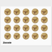 Sticker Rond Scorpion de noeud celtique (Feuille)