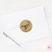 Sticker Rond Scorpion de noeud celtique (Enveloppe)