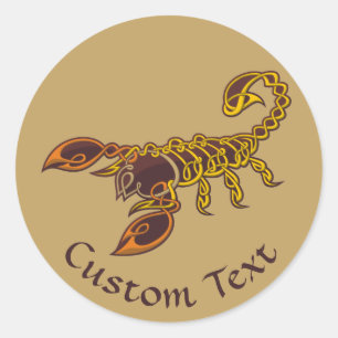 Sticker Rond Scorpion de noeud celtique