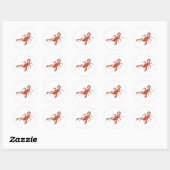 Sticker Rond Scorpion ~ Scorpions d'insectes (Feuille)