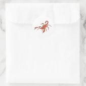 Sticker Rond Scorpion ~ Scorpions d'insectes (Sac)