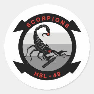 Sticker Rond Scorpions HSL-49