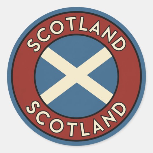 Sticker Rond Scotland (Devant)