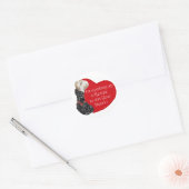 Sticker Rond Scottie Chef Saint-Valentin (Enveloppe)