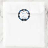 Sticker Rond Scottish Clarke Clark Tartan Mariage Enregistrer u (Sac)