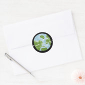 Sticker Rond SCOTUS Merci Pour Rien Citer Earth (Enveloppe)