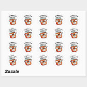 Sticker Rond Scream-chi Funny Kimchi Puns (Feuille)