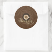 Sticker Rond Script de foil pour Baby Shower Café Bar Latte (Sac)