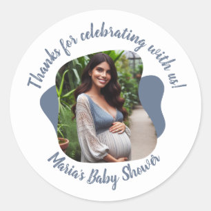 Sticker Rond Script de remerciement personnalisé pour Baby Show