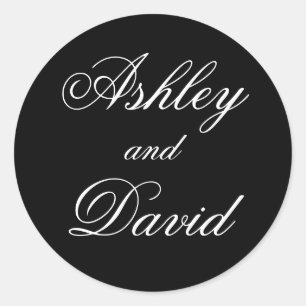 Sticker Rond Script élégant